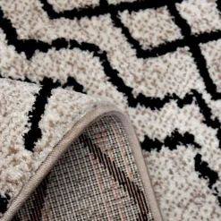 Tapis salon et chambre tissé motif berbère MO 83, beige