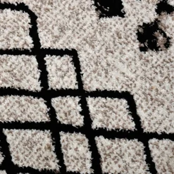 Tapis salon et chambre tissé motif berbère MO 83, beige