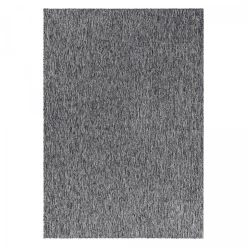 Tapis salon et chambre tissé motif uni SAKRDA, gris