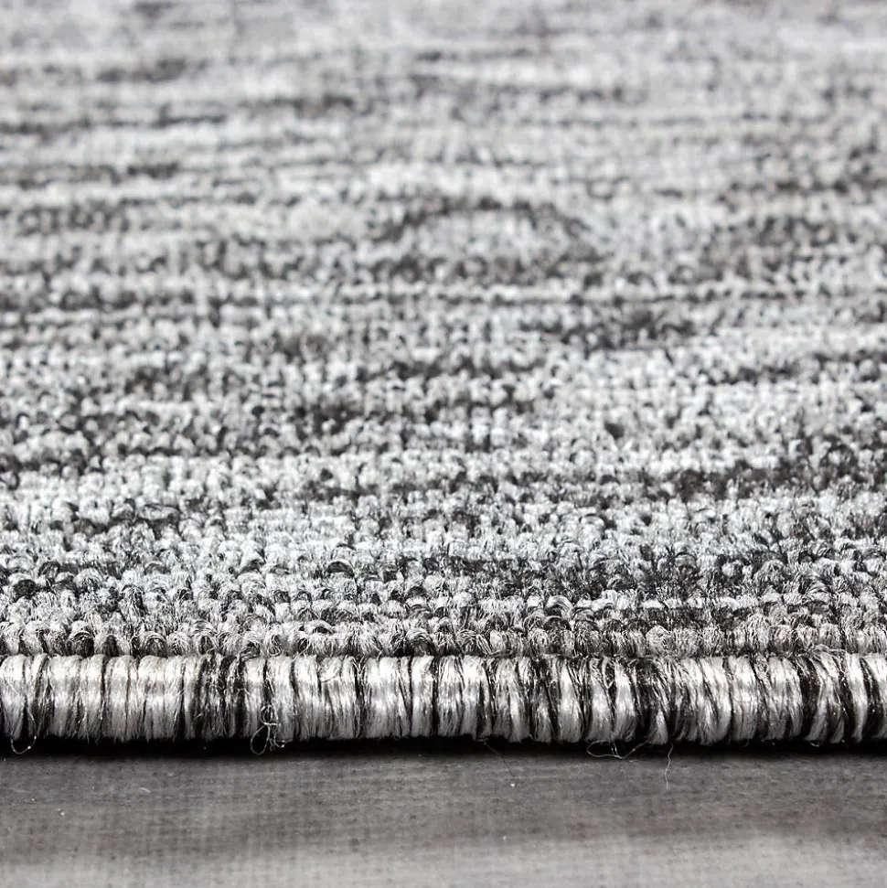 Tapis salon et chambre tissé motif uni SAKRDA, gris