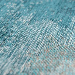 Tapis salon et chambre tissé plat BLUE MIRAGE Diam 140 cm