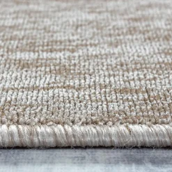 Tapis salon et chambre tissé motif uni SAKRDA, beige