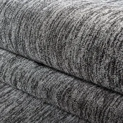Tapis salon et chambre tissé motif uni SAKRDA, gris