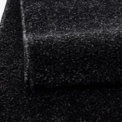 Tapis salon et chambre tissé motif uni SOULA, anthracite