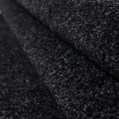 Tapis salon et chambre tissé motif uni SOULA, anthracite
