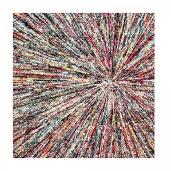 Tapis salon et chambre tissé motif ethnique LYN6 IMPACT, multicolore