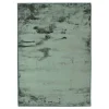 Tapis salon extra-doux effet velours vert foncé 160x230