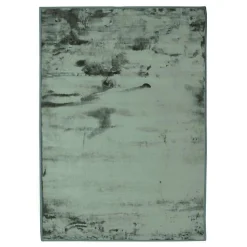 Tapis salon extra-doux effet velours vert foncé 160x230