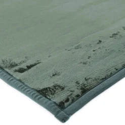 Tapis salon extra-doux effet velours vert foncé 160x230