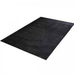 Tapis salon LYN10 LAVABLE, soft et soyeux, tapis uni à l'aspect Shaggy, noir