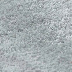 Tapis salon poils longs toucher laineux gris nuage 60x90