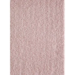 Tapis shaggy tissé motif uni SG LOCA, rose clair