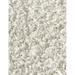 Tapis shaggy tissé motif uni SG LOCA, crème