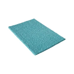 Tapis shaggy tissé motif uni SG LOCA, bleu