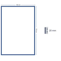 Tapis tissé L. 120 x l. 170 x ep. 2 cm gris GoodHome