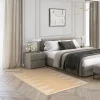 Tapis tissé plat beige et blanc 120 x 170 cm GoodHome Boyoz