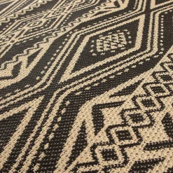 Tapis tissé plat Nelli ethnique L.200 x l.150 cm