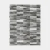Tapis toucher soft - Imprimé peau de vache - Parement gris - 60 x 90 cm