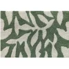 Tapis tufté feuillage vert L.90 x l.60 cm Ornami
