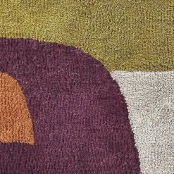Tapis tufté formes géométriques violet L.90 x l.60 cm Ornami