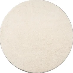 Tapis uni antidérapant lavable Beige - 200 cm Ronde - RELAX