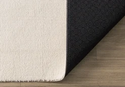 Tapis uni antidérapant lavable Beige - 240 x 340 cm - RELAX