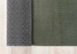 Tapis uni antidérapant lavable Forêt - 120 cm Ronde - RELAX