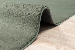Tapis uni antidérapant lavable Forêt - 120 cm Ronde - RELAX