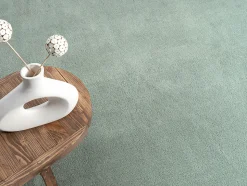 Tapis uni antidérapant lavable Vert - 200 cm Ronde - RELAX