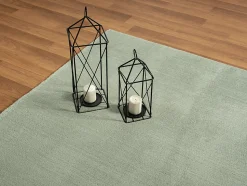 Tapis uni antidérapant lavable Vert - 160 x 220 cm - RELAX