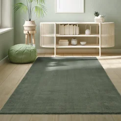 Tapis uni antidérapant lavable Forêt - 80 x 150 cm - RELAX