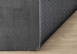 Tapis uni antidérapant lavable Anthracite - 80 x 150 cm - RELAX