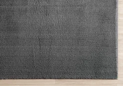 Tapis uni antidérapant lavable Anthracite - 80 x 150 cm - RELAX