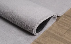 Tapis uni antidérapant lavable Gris - 120 x 160 cm - RELAX