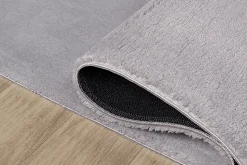 Tapis uni antidérapant lavable Gris - 120 x 160 cm - RELAX