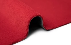Tapis uni antidérapant lavable Rouge - 200 cm Ronde - RELAX