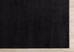 Tapis uni antidérapant lavable Noir - 120 x 160 cm - RELAX