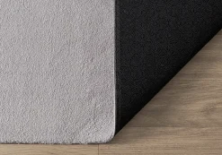 Tapis uni antidérapant lavable Gris - 160 x 220 cm - RELAX