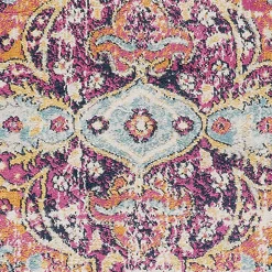 Tapis Vintage Oriental - LYN3 MED Couleurs vives, Orange, rose, bleu