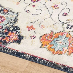 Tapis Vintage Oriental - LYN3 MED Couleurs vives, Orange, rose, bleu