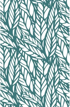 Tapis vinyle Jungle bleu 98 x 148,5 cm