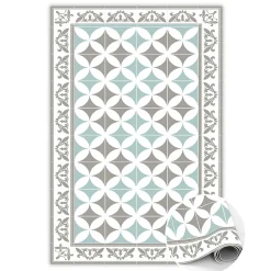 Tapis vinyle Tulup 80x120 cm Facile d'entretien Carreaux portugais