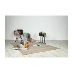 Tapis 290x200cm, design C303A coloris naturel - Confort et élégance pour votre intérieur