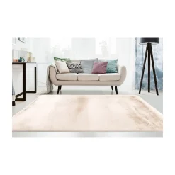 Tapis 170x120cm, design E009Y coloris ivoire - Confort et élégance pour votre intérieur
