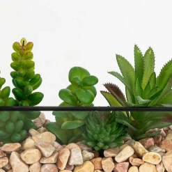 Terrarium artificiel Pia noir H20cm - Atmosphera