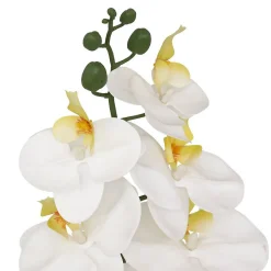 Tige d'orchidée artificielle Gisele H95cm- Blanc- Atmosphera