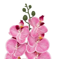 Tige d'orchidée artificielle Gisele H95cm- Blanc- Atmosphera
