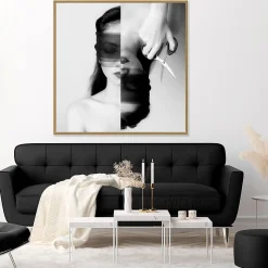 Tirage encadré sur aluminium frantic 120x120 cm Fabriqué en France