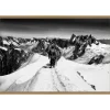 Tirage encadré sur verre synthétique mont-blanc 90x60 cm Fabriqué en France