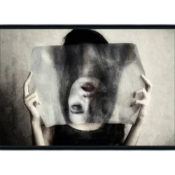 Tirage encadré sur verre synthétique vice versa 90x60 cm Fabriqué en France